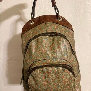 Patricia Nash Alcenon Backpack— Fleuriste Collection — “Coral Bouquet”